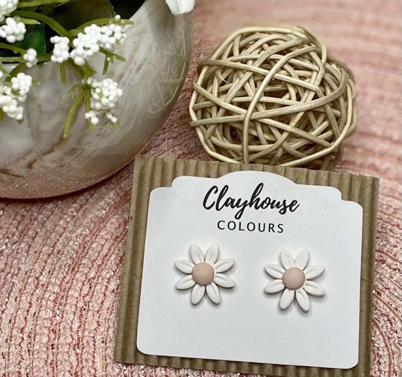 Mini Daisy Stud Earrings