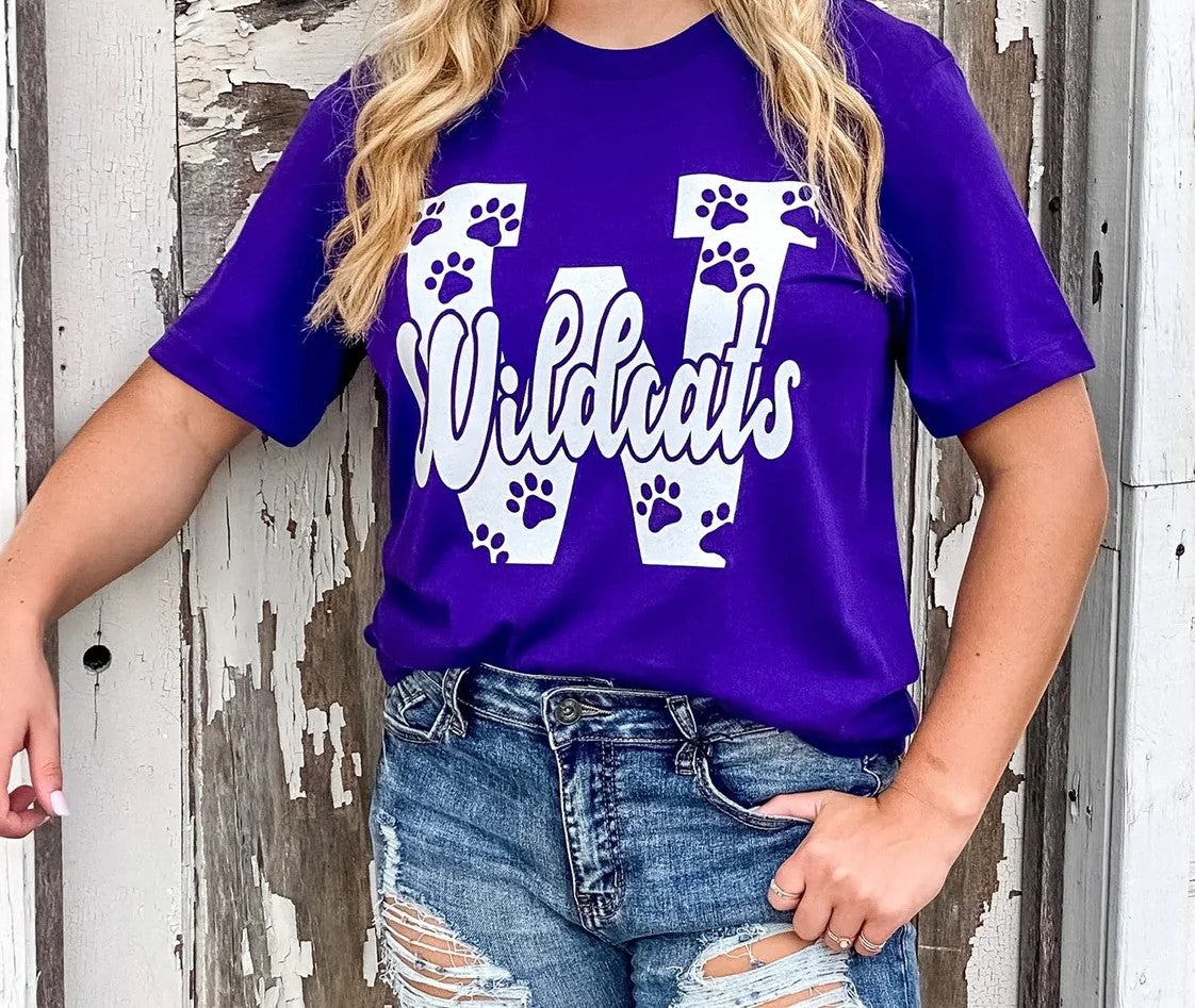 All "W" Wildcats Tee