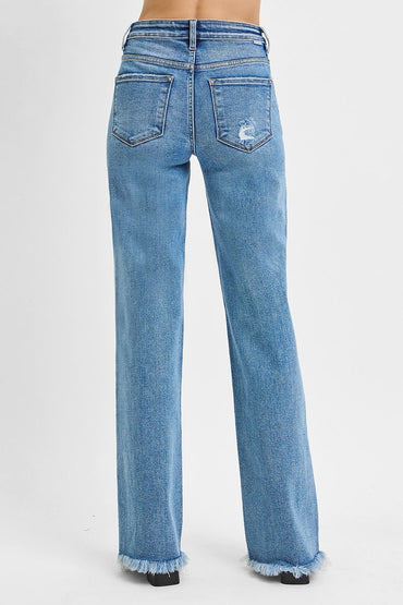 Risen Tummy Control Straight Jeans