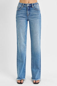 Risen Tummy Control Straight Jeans