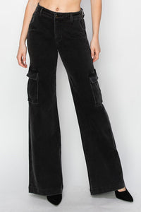 High Rise Cargo Jeans