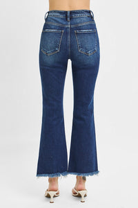 Cropped Fray Hem Jeans