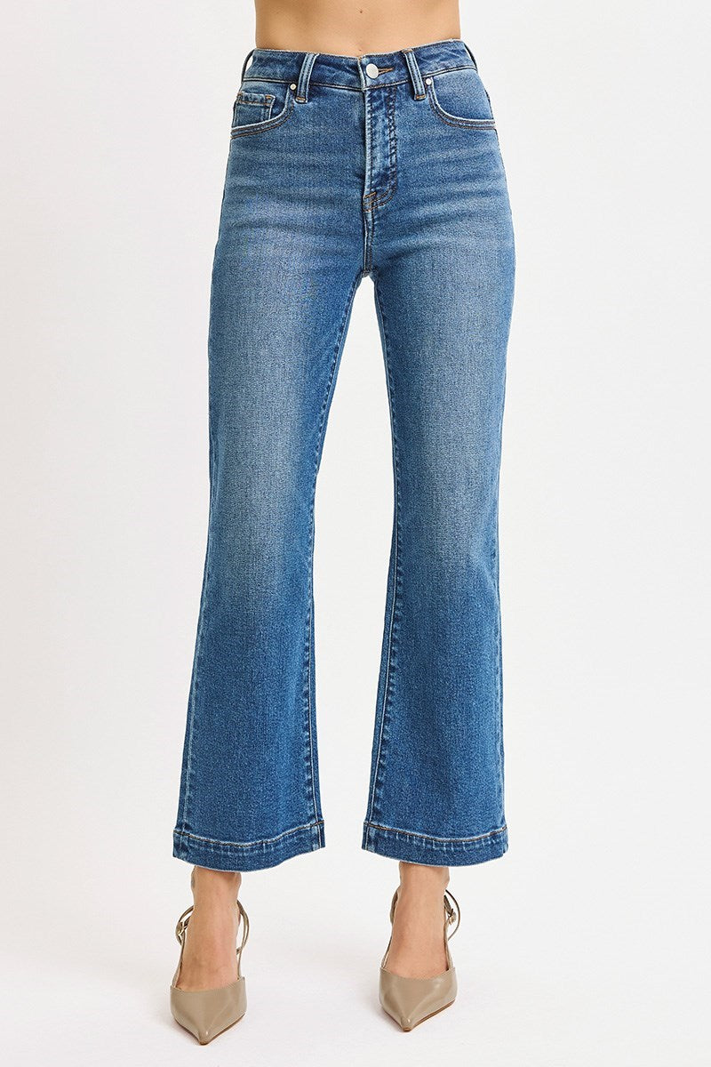 High Rise Crop Wide Leg Jean