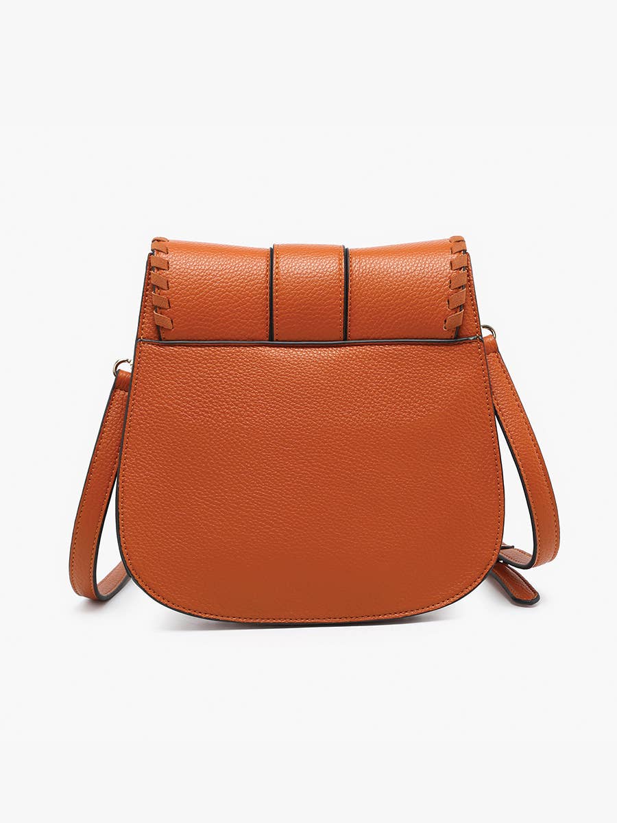 Sandra Buckle Flapover Crossbody Bag | M2618