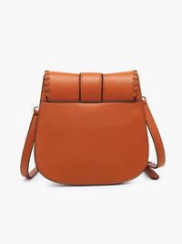 Sandra Buckle Flapover Crossbody Bag | M2618