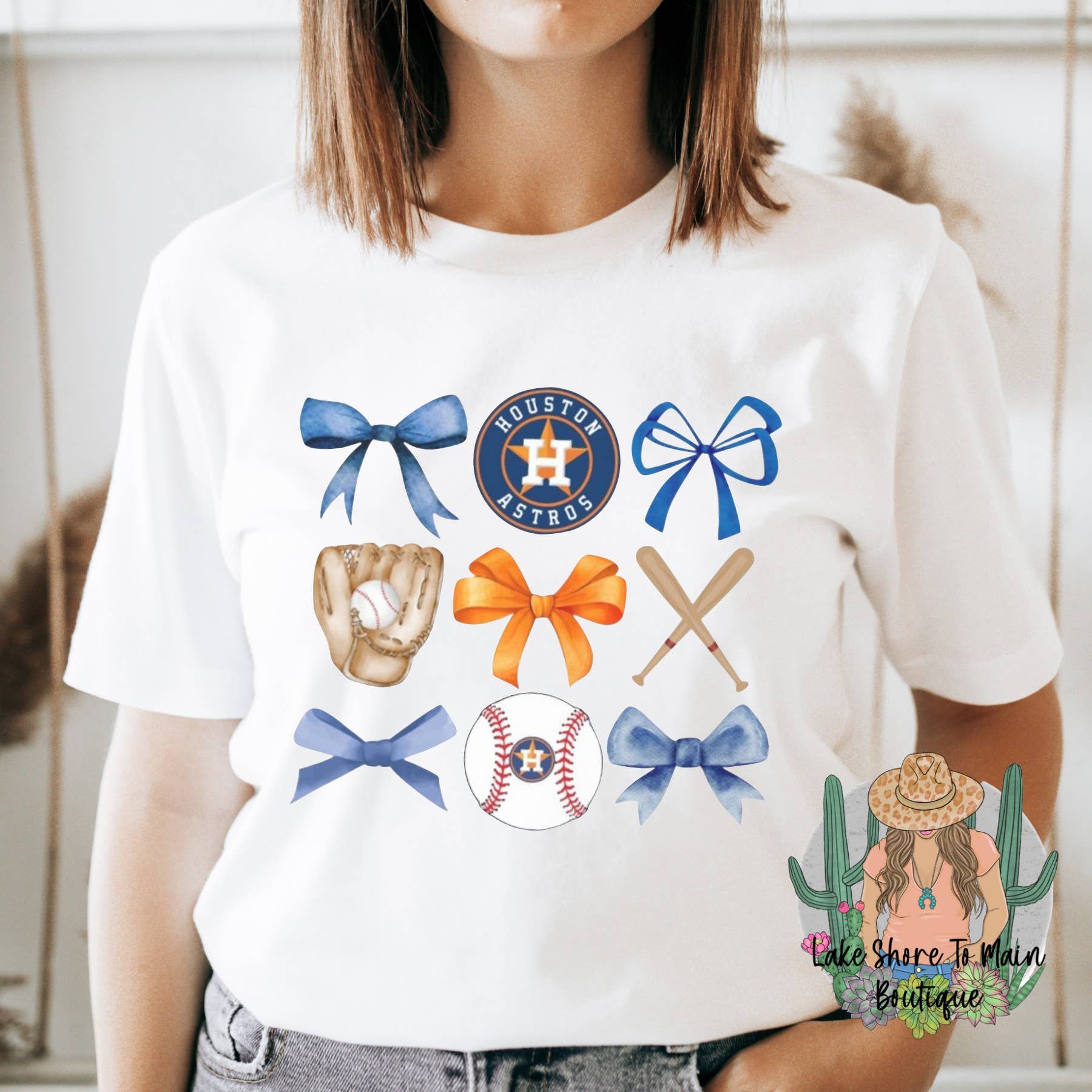 Bows & Houston Astros tee