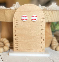 Astros Baseball Earrings 