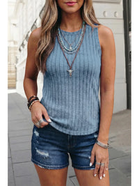 Western Mineral Wash Slim Fit Ribbed Tank Top