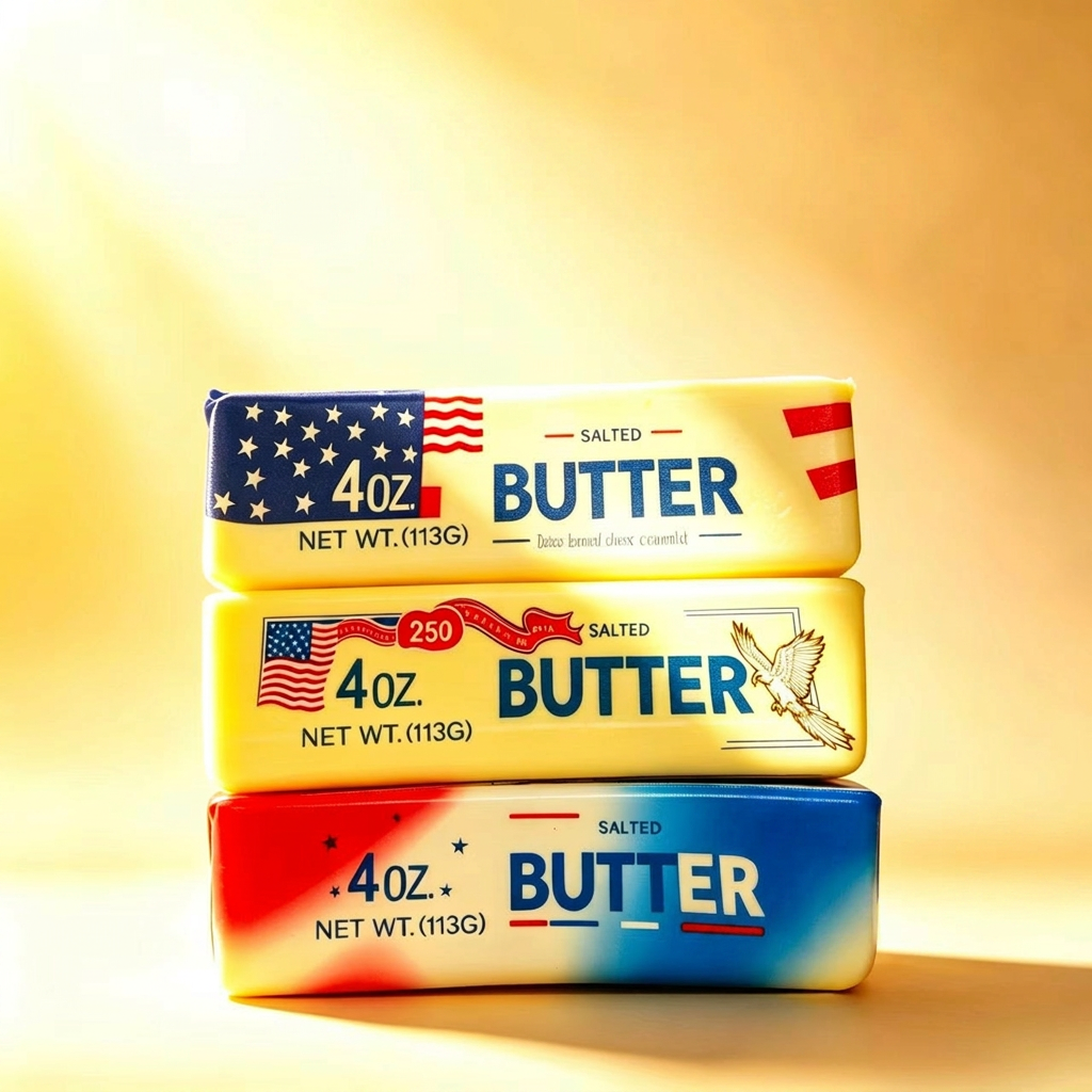 Butter Squishy USA Theme Stress Relief Toy