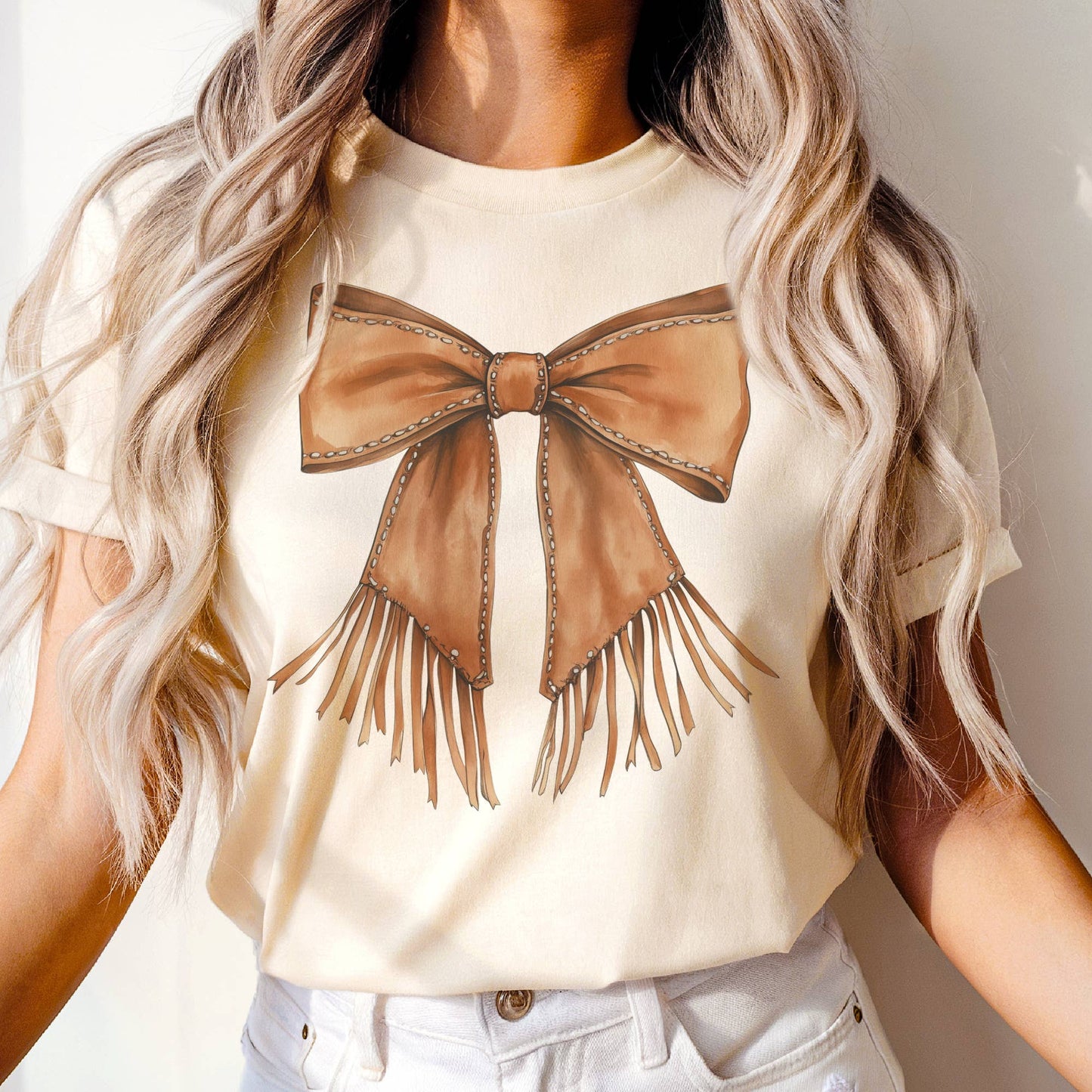 Western Fringe Bow Graphic Tee
