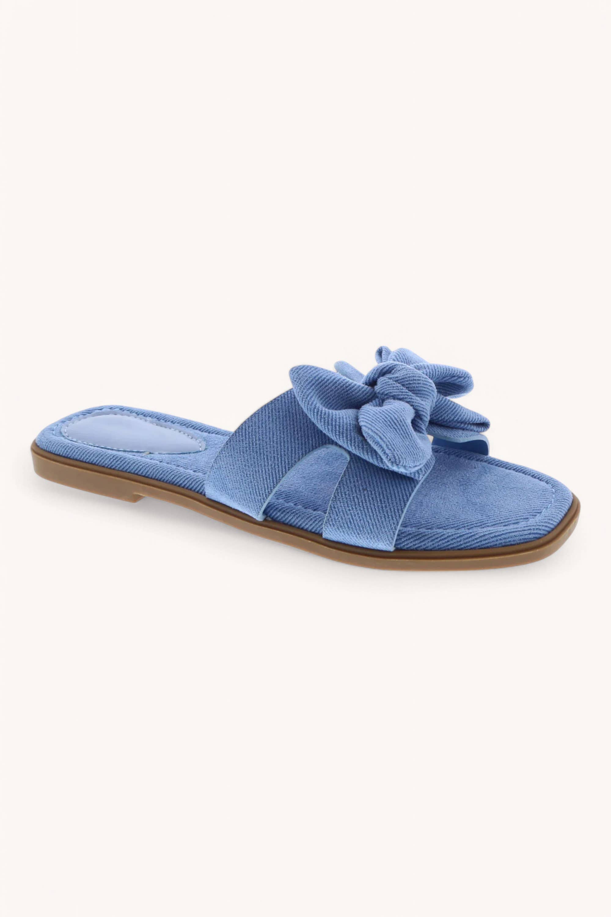 Zain Blue Denim Sandal