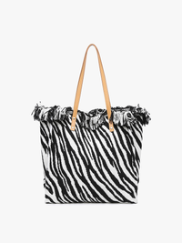 Madison Handwoven Fringe Tote – Woven Cotton Bag | M2091