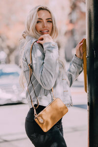 Kendall Twist Lock Crossbody/Wristlet Bag