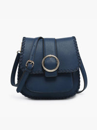 Sandra Buckle Flapover Crossbody Bag | M2618