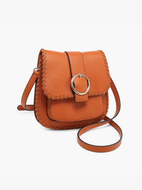Sandra Buckle Flapover Crossbody Bag | M2618