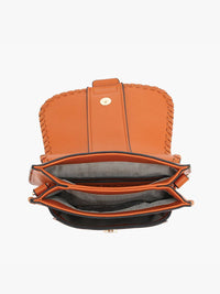 Sandra Buckle Flapover Crossbody Bag | M2618